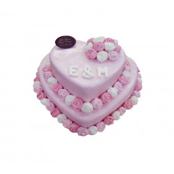 Pièce montée double coeurs