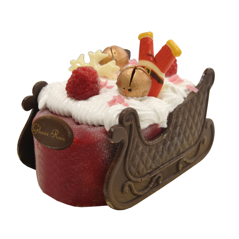 Petit Traîneau Nougat Framboise